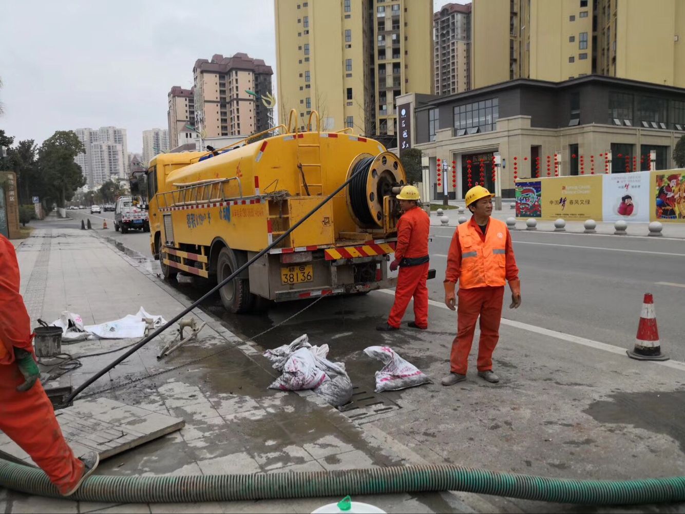 垦利排污管道清淤-管道清洗