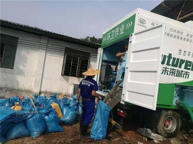 垦利工业污泥压干处理